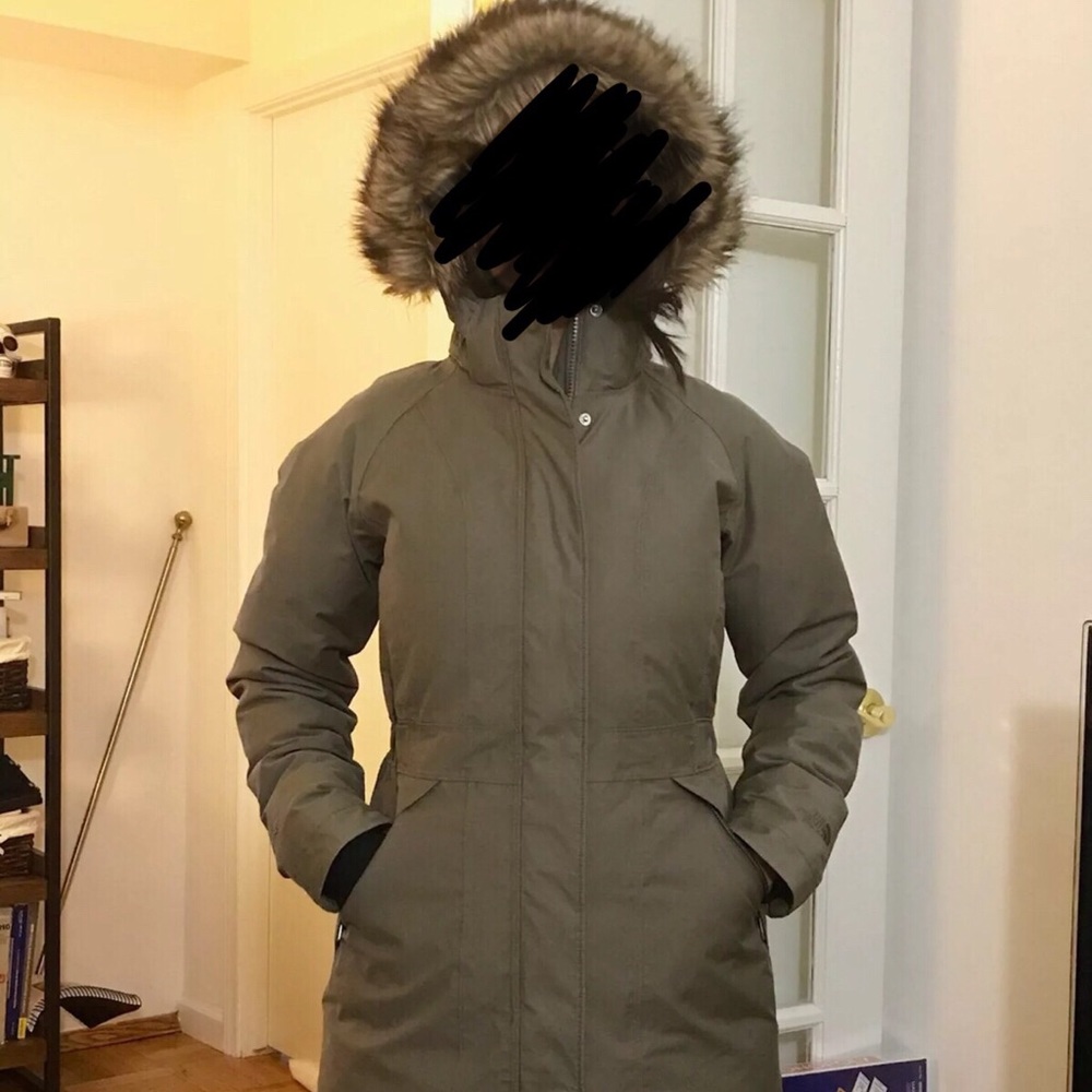 North Face Arctic Parka II XS Taupe Green